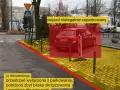 Samochód zaparkowany zbyt blisko skrzyżowania i przejścia dla pieszych. Przestrzeń wyłączona z parkowania.