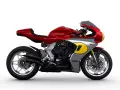 Czerwono-srebrny MV Agusta Superveloce z numerem 1 na owiewce, inspirowany legendą wyścigów.