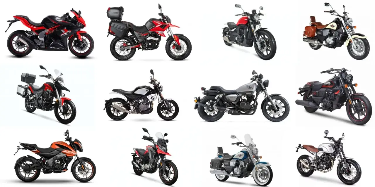 Kolekcja chińskich motocykli 125: sportowe, turystyczne, klasyczne i terenowe. Różnorodność modeli dla każdego miłośnika dwóch kółek.