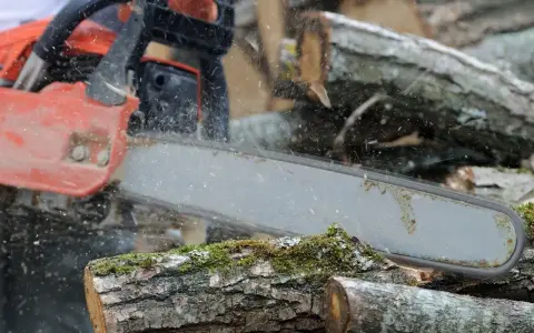 Praca z piłą łańcuchową Husqvarna wymaga precyzji. Regulacja gaźnika zapewnia optymalną pracę silnika podczas cięcia drewna.