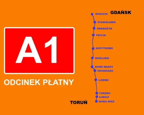 Autostrada A1: 568 km gotowe! Długość, trasa, opłaty i ciekawostki