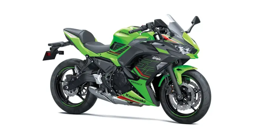 Zielony Kawasaki Ninja 650 z czarnymi akcentami. Poznaj jego kawasaki ninja 650 dane techniczne i poczuj moc!