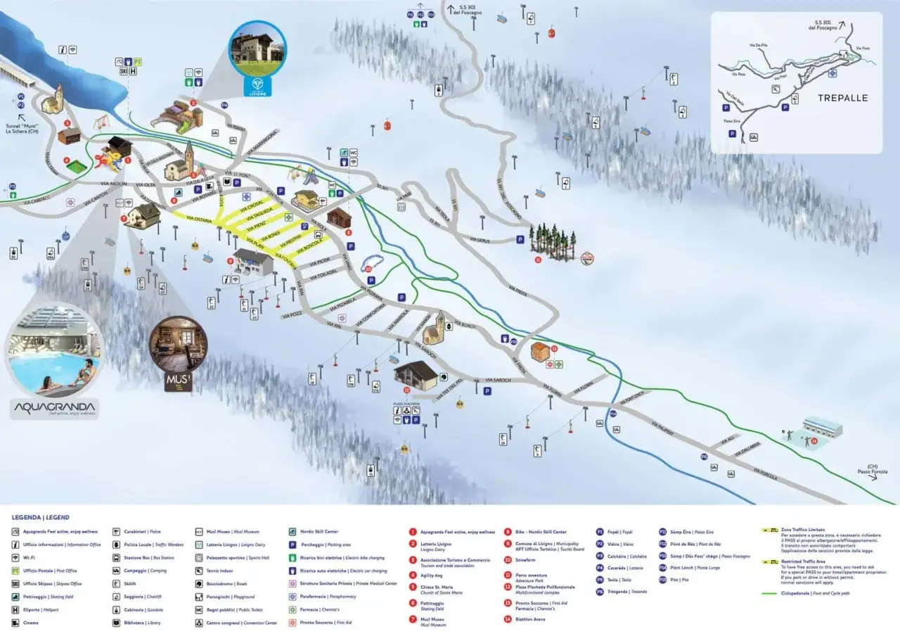 mapa drogowa trasy Polska Livigno