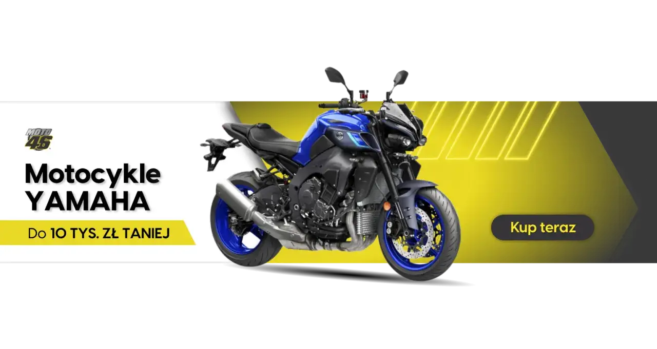 Niebieski motocykl Yamaha,