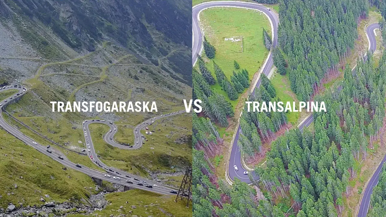 Mapa tras motocyklowych Rumunia Transfogaraska Transalpina