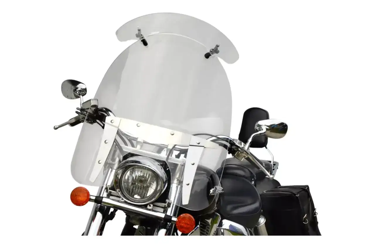 deflektor motocyklowy na motocyklu