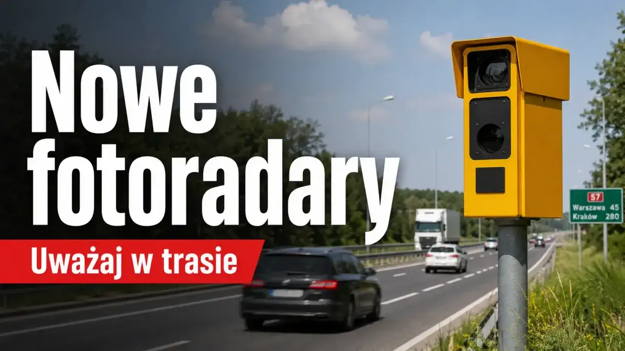 Nowe fotoradary na drodze. Uważaj, by nie przekroczyć o 50 km/h, bo możesz dostać mandat.